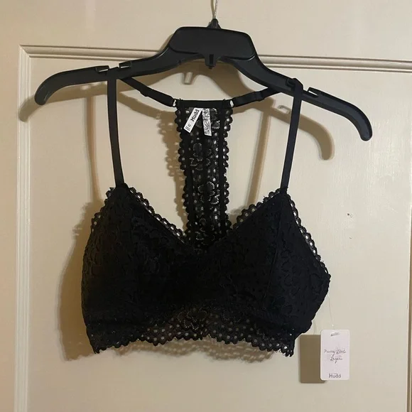 Mudd NWT black lack bralette size Medium. - Picture 1 of 3